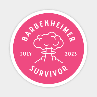 Barbenheimer Survivor Magnet